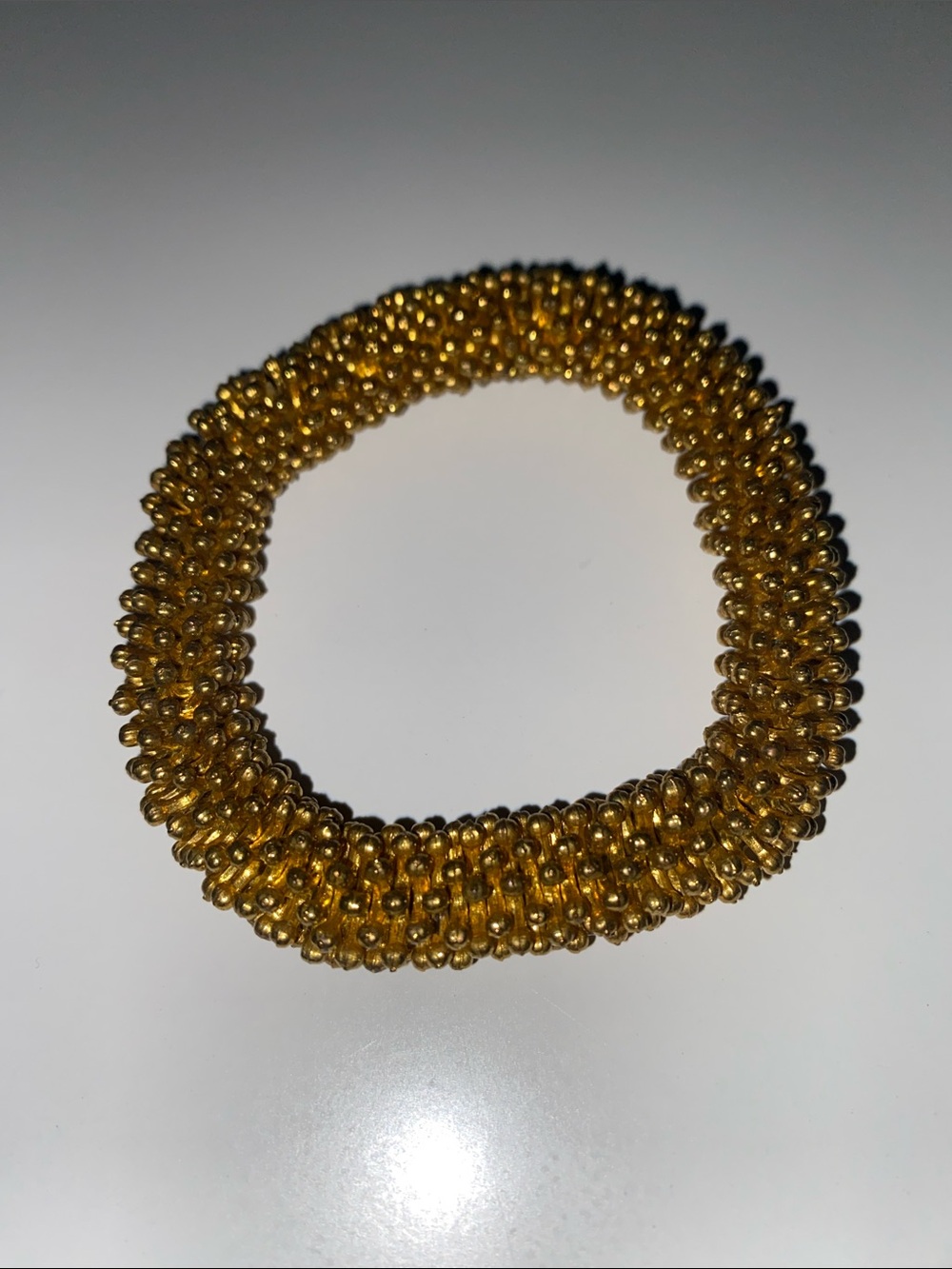 Gold Beaded Stretch Bracelet
